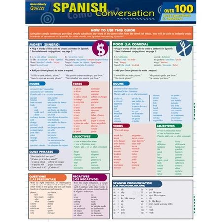 BARCHARTS BarCharts 9781423217404 Spanish Conversation Quizzer Quickstudy Easel 9781423217404